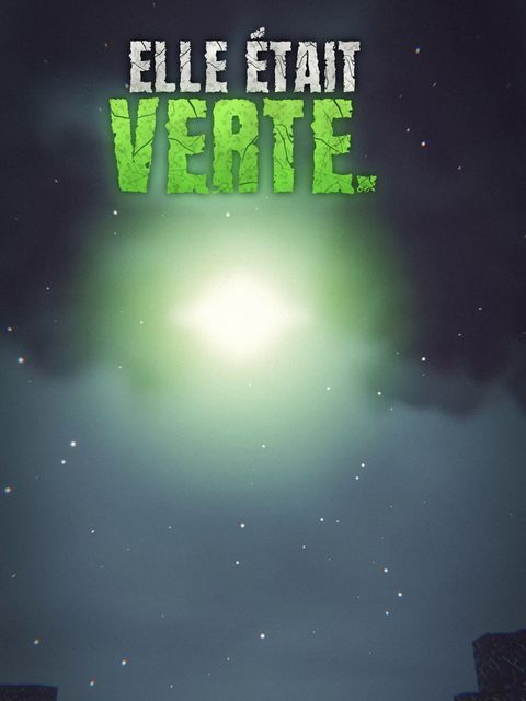Météore vert dans le ciel